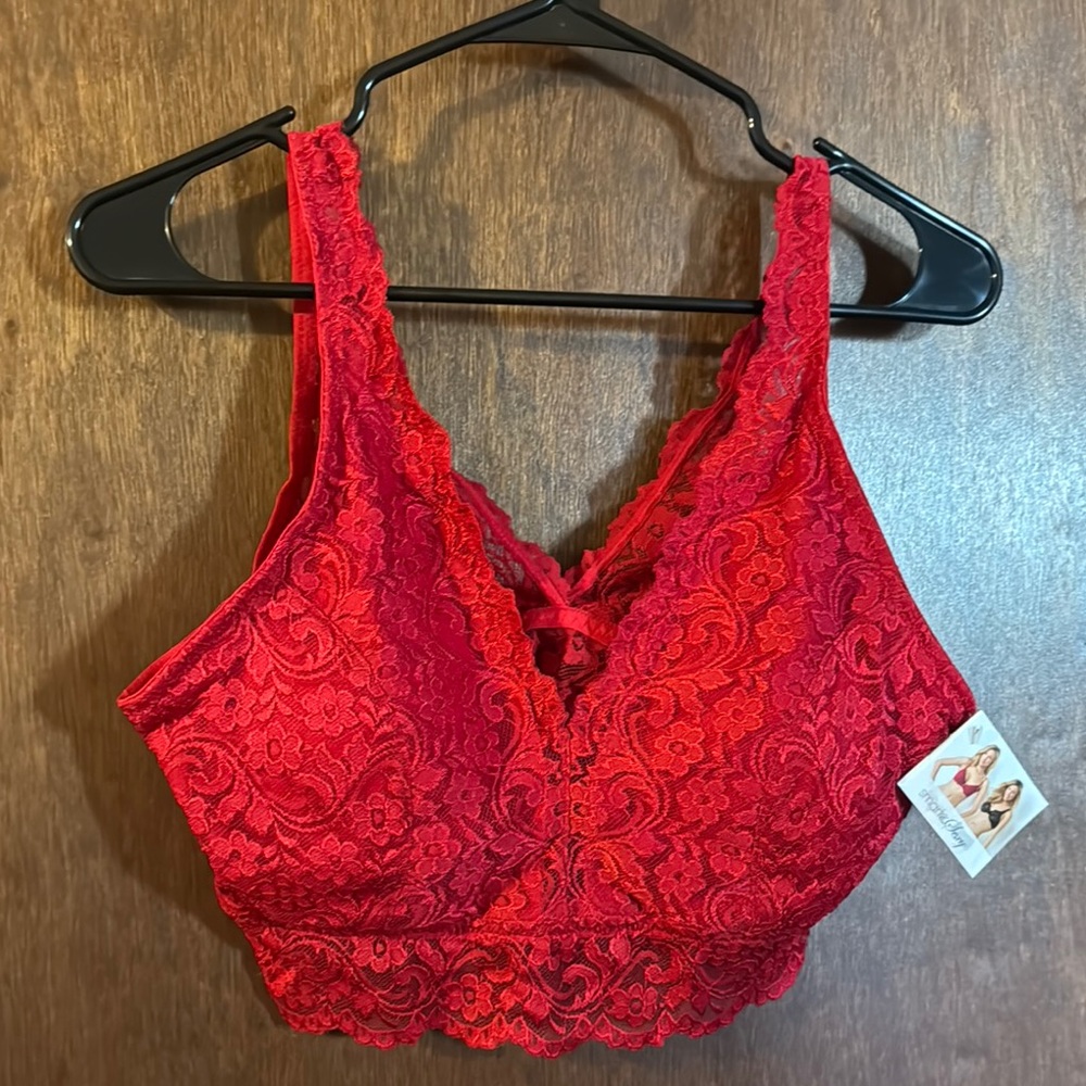 Red Lace Bralette